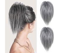 Ershi-2pcs Pince Pour Queue De Cheval En Désordre Messy Bun Hair Pince À Cheveux Chouchou Queue De Cheval Chignons (1b/171t60#)[1776