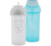 Ershi-2x Gobelet Pour Bébé Avec Paille - 360ml Bouteille D'eau Pour Bébé Sans Bpa Gobelet D'apprentissage Pour Enfant Blan[492]