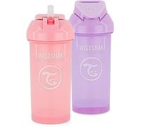 Ershi-2x Gobelet Pour Bébé Avec Paille - 360ml Bouteille D'eau Pour Bébé Sans Bpa Gobelet D'apprentissage Pour Enfant Rose[491]
