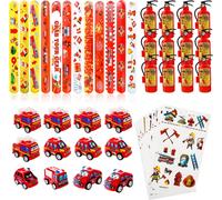 Ershi-46pcs Pompier Sam Cadeaux D'anniversaire Pour Enfants, Pompier Sam Fournitures De Fête, Cadeau Pompier, Pour La Décoration P[14212]