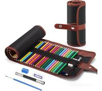 Ershi-48 Crayon De Couleurs Professionnel, Crayon Couleur Avec Pochette À Roulettes, Set De Crayons De Couleur De Qualité Supérieu[7
