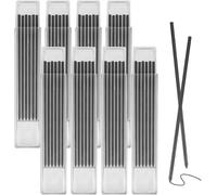 Ershi-48 Pièces Mines De Crayon De Chantier,Noir 2.8mm Recharges De Crayons De Charpentier,Recharge Pour Crayon Solide À Trous Pro[1