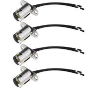 Ershi-4pcs Bay15d 1157 Support De Lampe Adaptateur Led Support De Douille D'ampoule Câblage Harnais Sockets Accessoires Rechange P[5