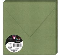 Ershi-5073c - Un Paquet De 20 Enveloppes Gommées - Format Carré 16,5x16,5cm - 120g/M² - Coloris Vert Sauge - Invitation Evènements[105]
