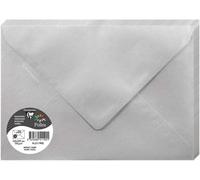 Ershi-51190c - Paquet De 20 Enveloppes Gommées - Format C5 (16,2x22,9cm) - 120g/M² - Coloris Argent - Invitation Evènements Et Cor[531]