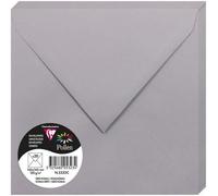 Ershi-5323c - Paquet De 20 Enveloppes Gommées - Format Carré 16,5x16,5cm - 120g/M² - Coloris Gris Koala - Invitation Evènements Et[104]