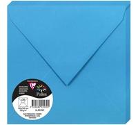 Ershi-5553c - Paquet De 20 Enveloppes Gommées - Format Carré 16,5x16,5cm - 120g/M² - Coloris Turquoise - Invitation Evènements Et [91]