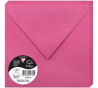 Ershi-5573c - Paquet De 20 Enveloppes Gommées - Format Carré 16,5x16,5cm - 120g/M² - Coloris Rose Fuchsia - Invitation Evènements [99]