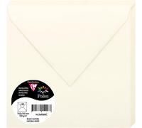 Ershi-56060c - Paquet De 20 Enveloppes Gommées - Format Carré 16,5x16,5cm - 120g/M² - Coloris Blanc Naturel - Invitation Evènement[94]