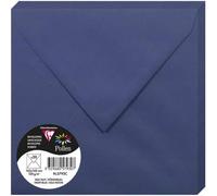Ershi-5793c - Paquet De 20 Enveloppes Gommées - Format Carré 16,5x16,5cm - 120g/M² - Coloris Bleu Nuit - Invitation Evènements Et [109]