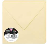 Ershi-5843c - Paquet De 20 Enveloppes Gommées - Format Carré 16,5x16,5cm - 120g/M² - Coloris Chamois - Invitation Evènements Et Co[112]