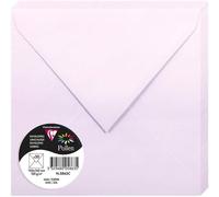 Ershi-5863c - Paquet De 20 Enveloppes Gommées - Format Carré 16,5x16,5cm - 120g/M² - Coloris Lilas - Invitation Evènements Et Corr[116]