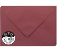 Ershi-5882c - Paquet De 20 Enveloppes Gommées - Format C5 16,2x22,9cm - 120g/M² - Coloris Bordeaux - Invitation Evènements Et Corr[213]