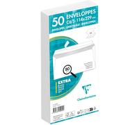Ershi-5959c - Paquet De 50 Enveloppes Blanches C6/5-114x229mm - Auto-Adhésives - 80g/M²[170]