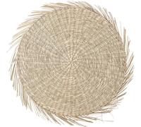 ERSHI- 82047214 Set de Table en jonc de mer de Couleur Naturelle avec Un diamètre de 38 cm[2247]