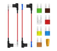 Ershi-Adaptateur Fusible 12v Micro2 Voiture Porte Fusible 5a-30a Nylon, Cuivre Étamé Bleu Ou Blanc[4303]
