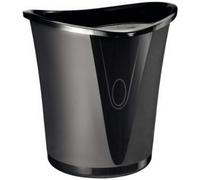Ershi-- Allura - Corbeille À Papier En Polypropylène - 18 L - 100% Recyclable - Noir - Lot De 1[849]