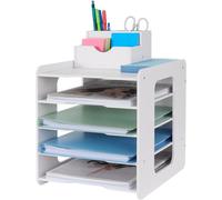 Ershi-Bac À Courrier - Organiseur De Bureau - Porte-Documents A4 - Pour La Maison, Le Bureau, L'école (5 Niveaux)[564]