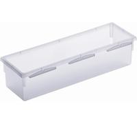 Ershi-Basic Boîte De Classement Modulaire 23x8 Cm Pour Tiroirs, Plastique (Pp) Sans Bpa, Transparent, (23.0 X 8.0 X 5.0 Cm)[3038]