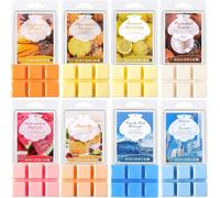 Ershi-Bougie Parfumées Cires Coffret Cadeau Femme Soja Naturelle Longue Durée Bougie Chauffe Plat Parfumées Citron Lavande Cannell[2432]
