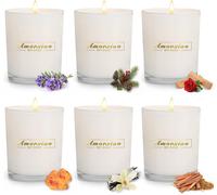 Ershi-Bougie Parfumées, Coffret Cadeau Femme, Idee Cadeau Chat Femme, 6 X 5,6 Oz Durée Pour L'aromathérapie Mariage Bath Yoga Cade[210]