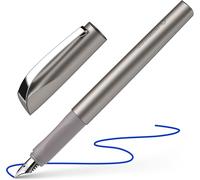 Ershi-Ceod Shiny Stylo À Plume (Pour Droitiers Et Gauchers, Plume M, Cartouche D'encre Bleu Royal Incluse) Graphite, Medium[15]