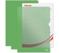 Ershi-, Chemise-Coin Premium A4, Matière Grainée Mate Transparente Verte, Polypropylène 115 Microns, Lot De 100, 54838[212]