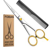 Ershi-Ciseaux De Coiffure Professionnels Pour Barbiers Et Coiffeurs 6 Pouces En Acier Inoxydable Avec Peigne Pour Hommes Et Femmes[48]