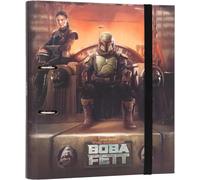 Ershi-- Classeur A4 2 Anneaux - Star Wars, The Book Of Boba Fett, Classeur Rigide 2 Anneaux, Format 27 X 32 Cm, Fournitures Scolai[2944]