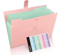 Ershi-Classeur Et Trieur À Documents Format A4 En Polypropylène Pp Avec 5 Compartiments Imperméable, Souple, Et Légère, Fourniture[530]