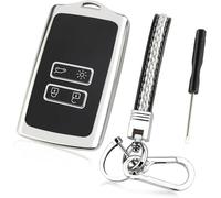 Ershi-Coque De Clé De Voiture Compatible Avec 4 Boutons, Étui De Carte De Clé, Porte-Clés En Cuir Avec Petits Accessoires De Tourn[2