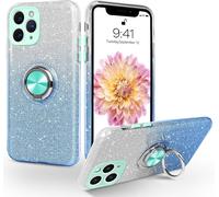 Ershi-Coque Iphone 11 Pro Max Avec Anneau Rotatif 360° Support De Voiture Magnétiqu, Paillettes Scintillantes Brillantes Etui Prot[5089]