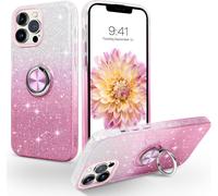 Ershi-Coque Iphone 13 Pro Max Avec Anneau Rotatif 360° Support De Voiture Magnétiqu, Paillettes Scintillantes Brillantes Etui Prot[5080]