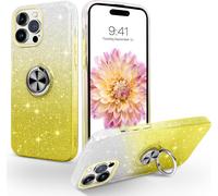 Ershi-Coque Iphone 14 Pro Max Avec Anneau Rotatif 360° Support De Voiture Magnétiqu, Paillettes Scintillantes Brillantes Etui Prot[5065]