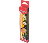 Ershi-- Crayons Graphite H Black¿Peps - Crayons À Papier En Bois - Forme Triangulaire Ergonomique - Boîte De 12 Crayons Papier H -[7
