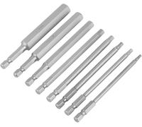ERSHI-Embouts de Tournevis Magnétiques, 8pcs 100mm Longueur 1/4 Tête Hexagonale BST Embouts de Tournevis 2.5-12mm Kit de Jeu, Jeux[1