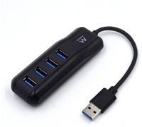 ERSHI-EW1138 Hub USB 3.2 Gen1 (USB 3.0) 4 Ports USB Type A - Superspeed pour des transferts à 5 Gbit, Hub USB 3.0, Noir[497]
