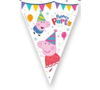 Ershi-, Fanion D'anniversaire Peppa Pig, Décoration D'anniversaire D'enfant, Articles De Fête Et Célébration Thématique 3 M[4321]