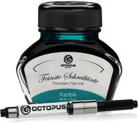 Ershi-Fluids Karibik - Encre D'écriture Avec Convertisseur, Encre De Stylo Plume, Turquoise 30ml[499]
