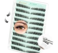 Ershi-Fox Eye Cluster Lashes Auto Adhésifs 240pcs Self Adhesive Eyelashes Kit Extension Cils C Curl Faux Cils Individuel Cluster L[2