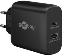 Ershi-Goobay 65411 Double Chargeur 45 W/Usb-C & Usb-A Chargeur Rapide Power Delivery/Bloc D'alimentation De Charge Avec 2 Ports Us[1997]