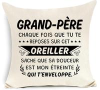 Ershi-Grand-Père Chaque Fois Que Tu Te Reposes Sur Ce Oreiller Housse De Coussin Pour Grand-Père Cadeau D'anniversaire Cadeau De N[6902]