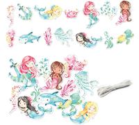 Ershi-Guirlande D'anniversaire Sirène - Décoration D'anniversaire Pour Enfants - 10 M De Guirlande Pour Ta Fête - Pour Filles Et G[12067]