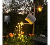 ERSHI-Guirlande lumineuse solaire LED, avec télécommande, 2 m, fil argenté, guirlande lumineuse Mirco étanche IP67, décoration de [5