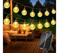 ERSHI-Guirlande Solaire Exterieur, 15M 50LED Guirlande Lumineuse Extérieur Solaire Jardin, 8 Modes Étanche Cristal Guirlandes Sola[38]