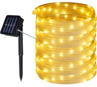 ERSHI-Guirlande Solaire Extérieure de Tuyau, 10M 100 LED Guirlande Lumineuse Solaire Etanche, 8 modes d'éclairage Lampe Décorative[914]