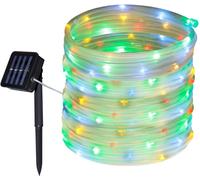ERSHI-Guirlande Solaire Extérieure de Tuyau, 10M 100 LED Guirlande Lumineuse Solaire Etanche, 8 modes d'éclairage Lampe Décorative[913]