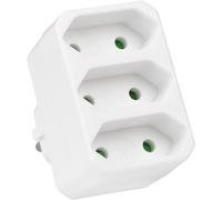 ERSHI-HEITECH Fiche Multiprise Électrique Triple avec Sécurité Enfant - Murale Triplite sans Interrupteur, Capacité de Charge jusq[1078]