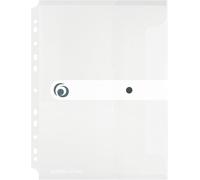 Ershi-Herlitz 11292935 Lot De 6 Pochettes Porte-Documents A4 En Plastique Avec Bouton Pression (Transparent)[3596]