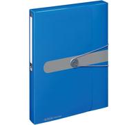 Ershi-Herlitz Porte-Documents En Polypropylène, A4 Dos 4 Cm, Bleu Opaque[2479]